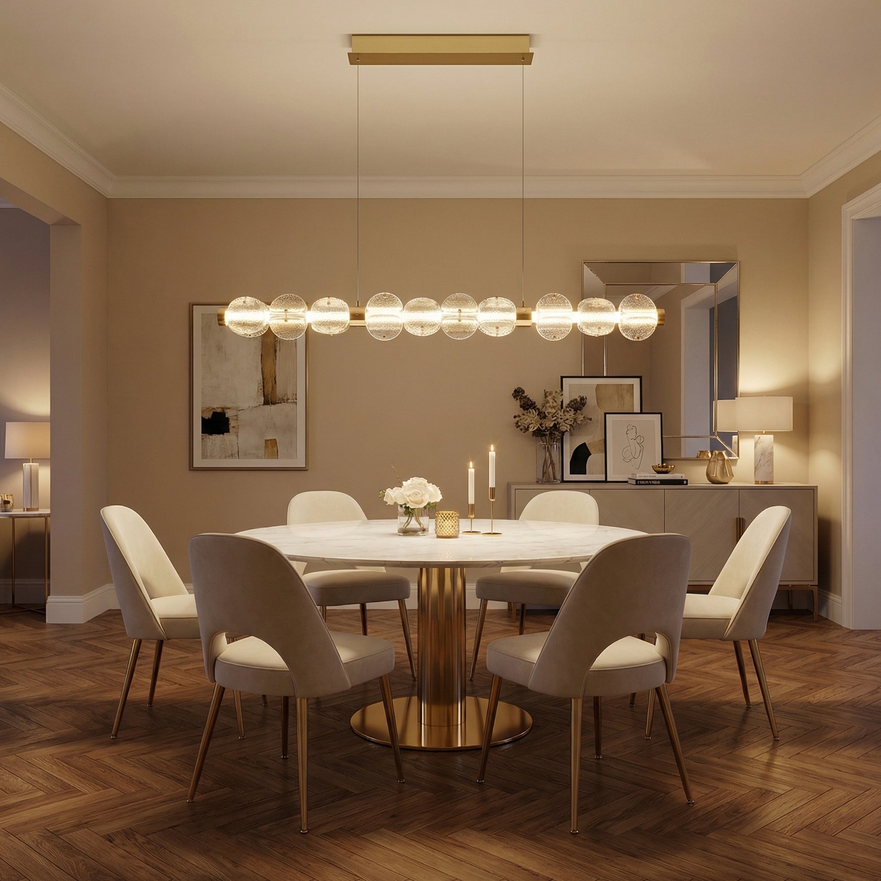 Yiosi Series Glass Pendant Light Style N - scene-1