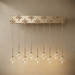 Yiosi Series Glass Pendant Light Style N - 47" Linear (L1200mm)