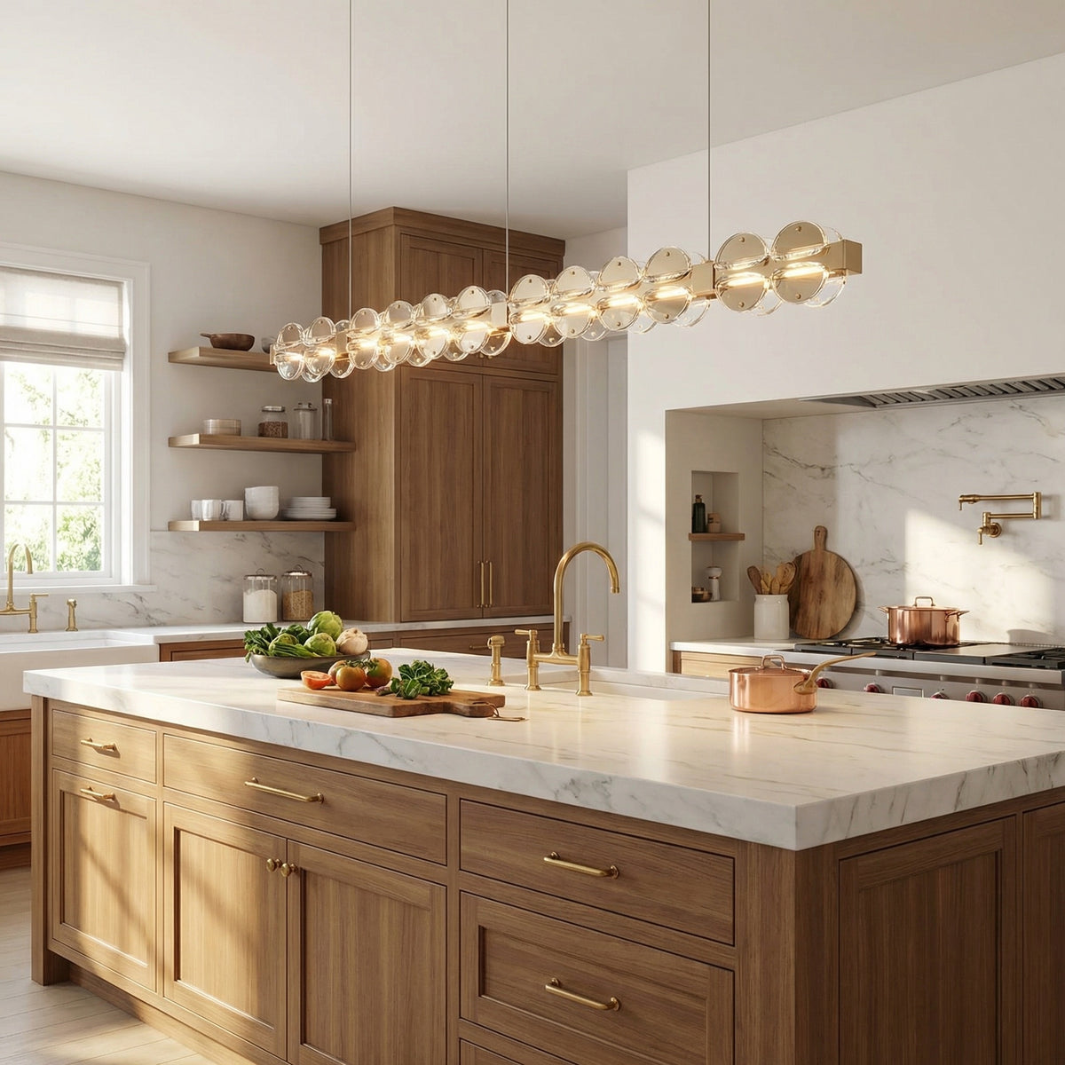 Yiosi Series Glass Pendant Light Style N - scene-2