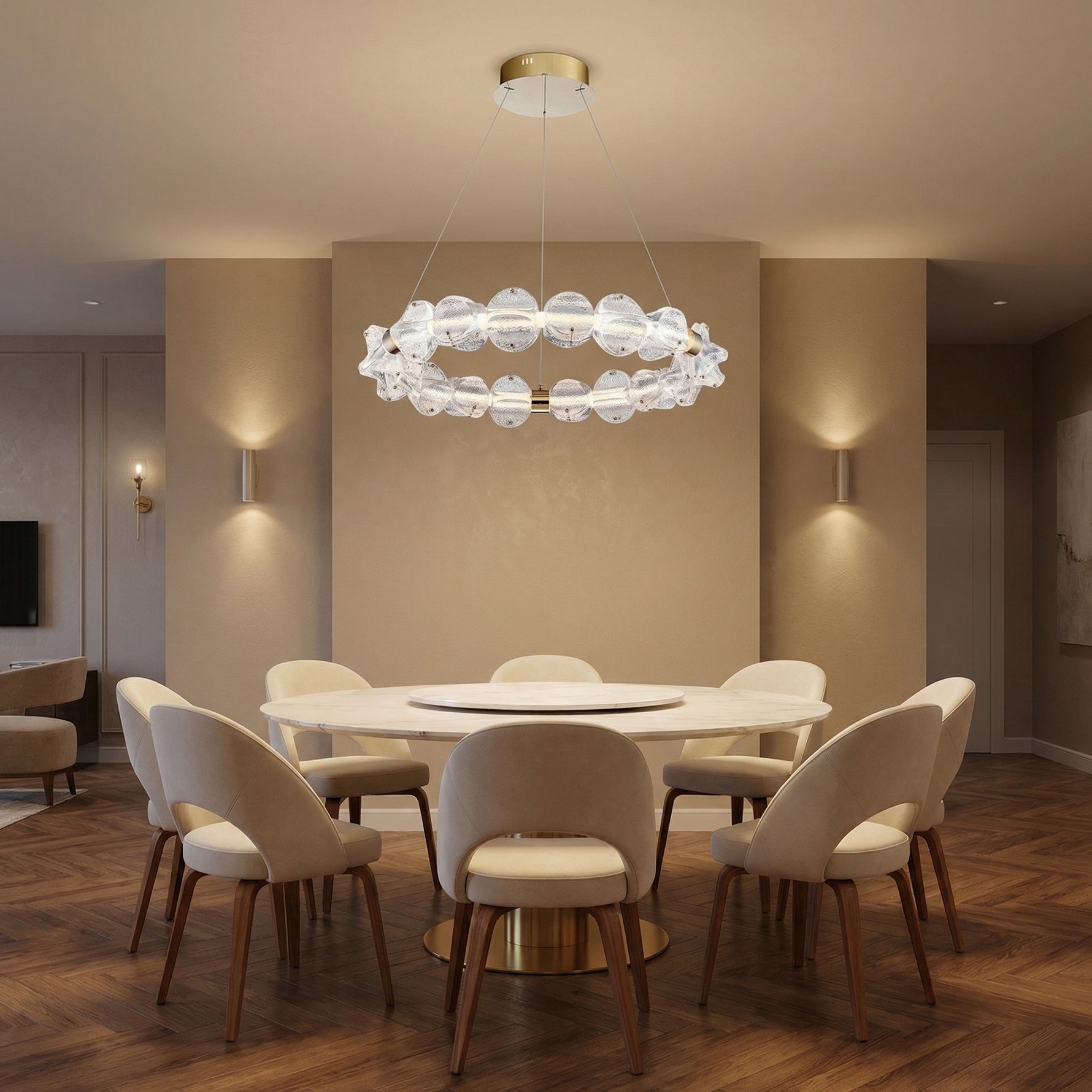 Yiosi Series Glass Pendant Light Style N - scene-1