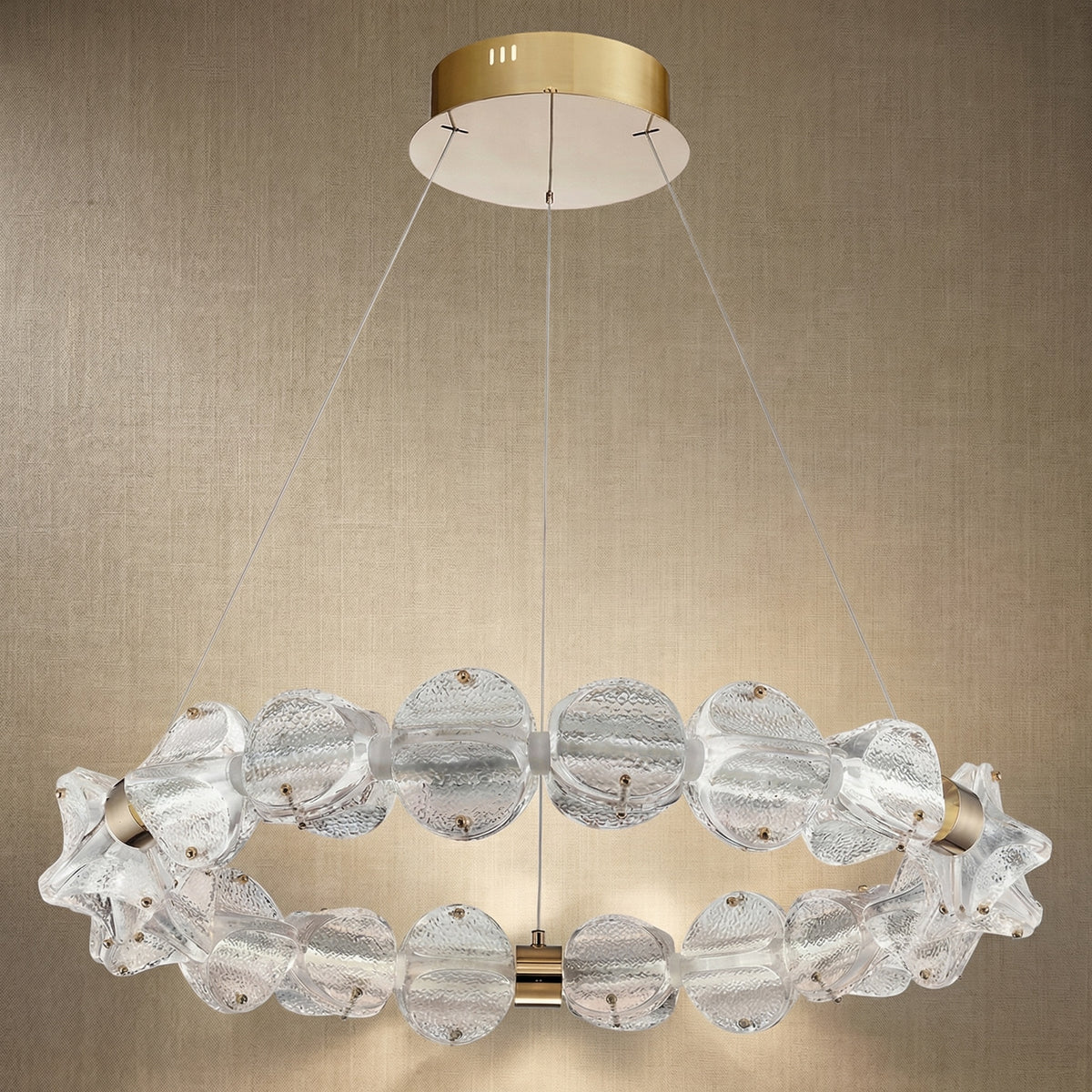Yiosi Series Glass Pendant Light Style N - dark