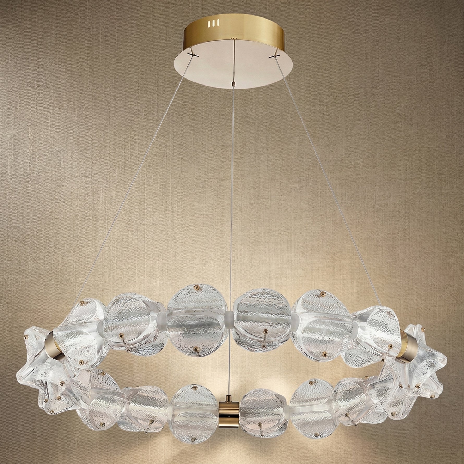Yiosi Series Glass Pendant Light Style N - dark