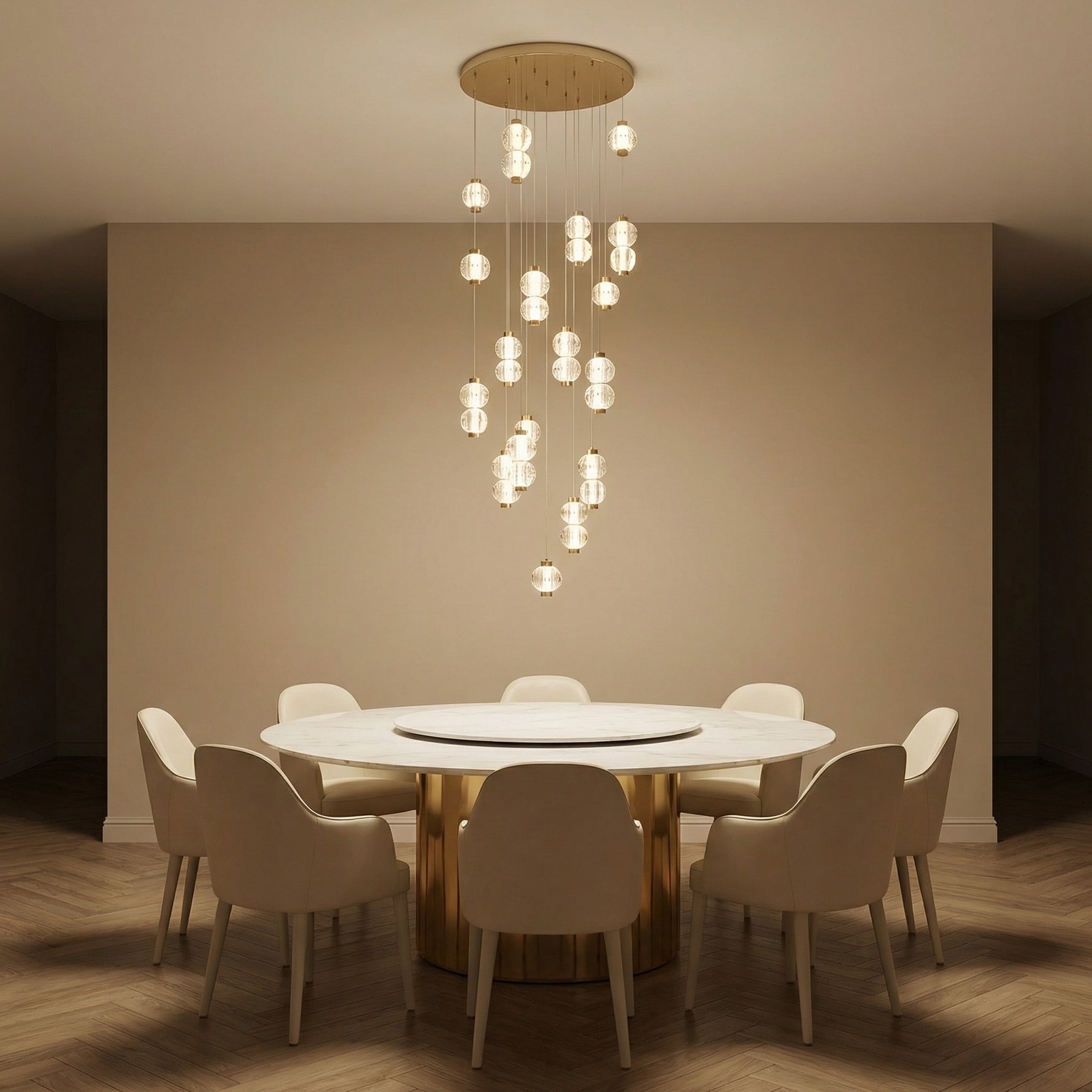 Yiosi Series Glass Pendant Light Style N - scene-1