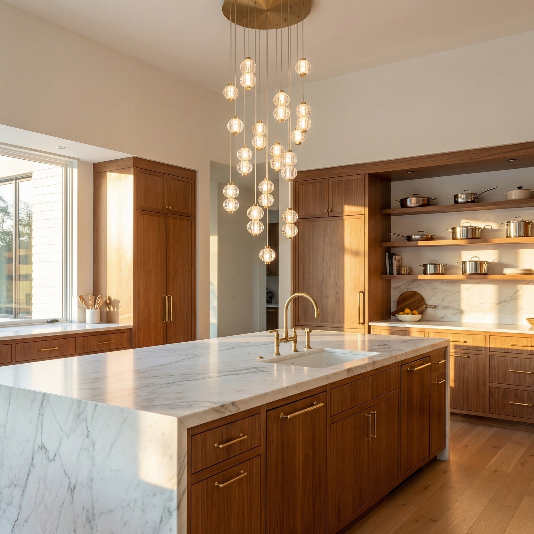 Yiosi Series Glass Pendant Light Style N - scene-2