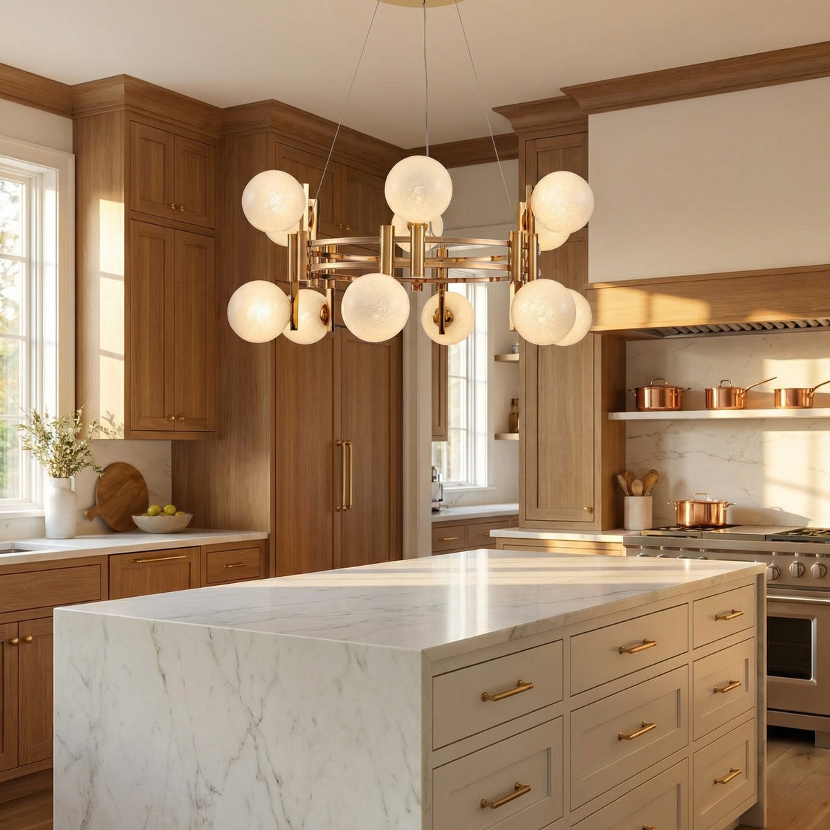 Yiosi Series Glass Pendant Light Style P - scene-2