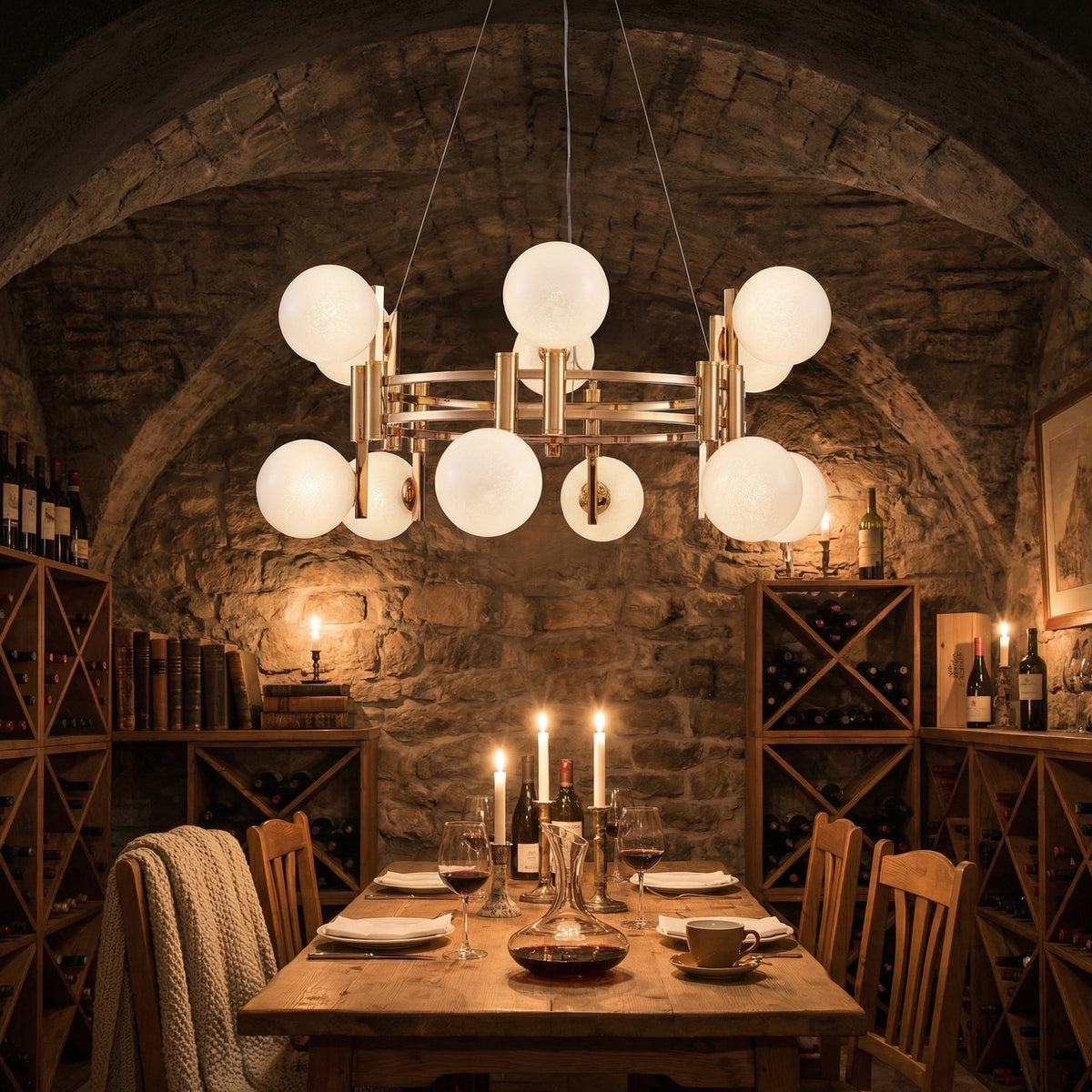 Yiosi Series Glass Pendant Light Style P - scene-3