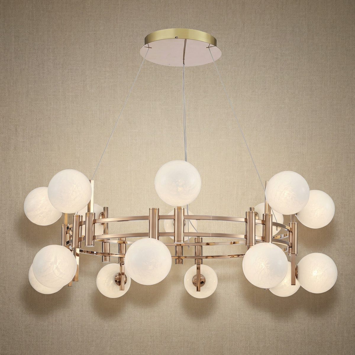 Yiosi Series Glass Pendant Light Style Q - 39" (Dia 1000mm)