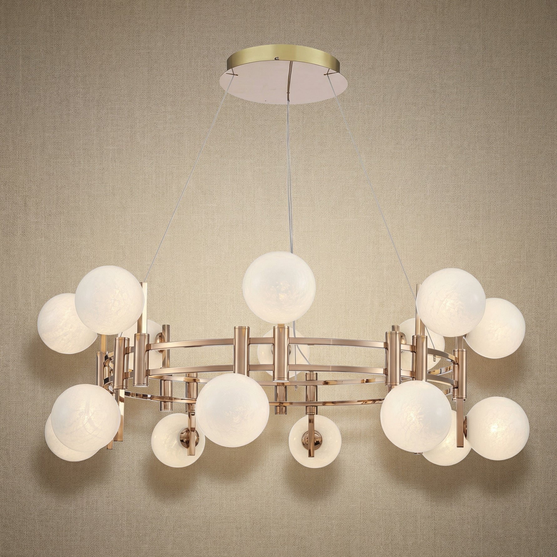 Yiosi Series Glass Pendant Light Style Q - 39" (Dia 1000mm)