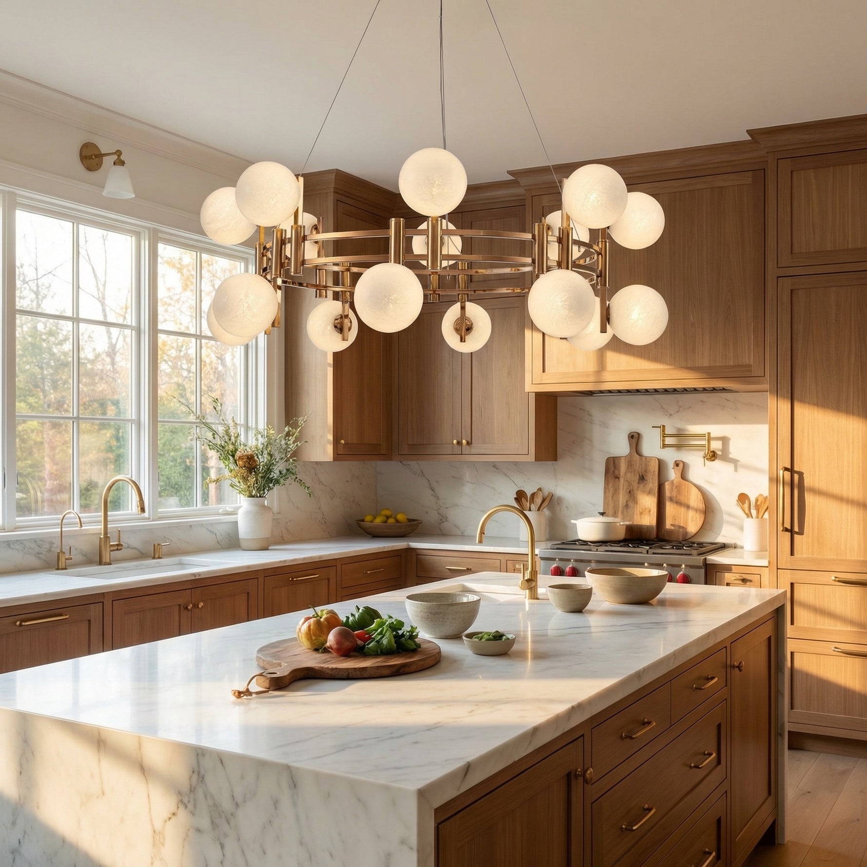 Yiosi Series Glass Pendant Light Style Q - scene-2