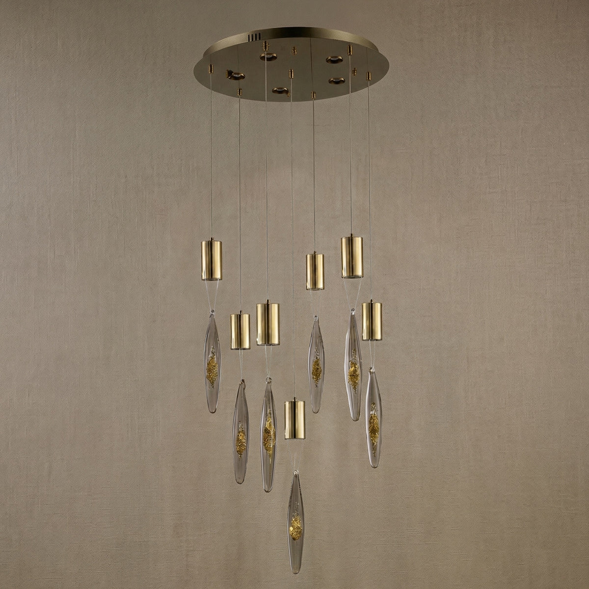 Yiosi Series Glass Pendant Light Style V - dark
