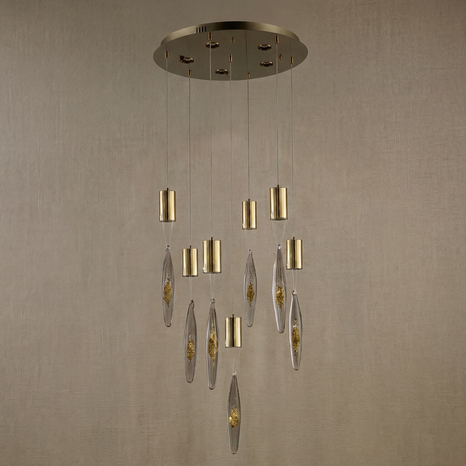 Yiosi Series Glass Pendant Light Style V - dark