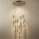 Yiosi Series Glass Pendant Light Style V - Mirror finish champagne gold Style B
