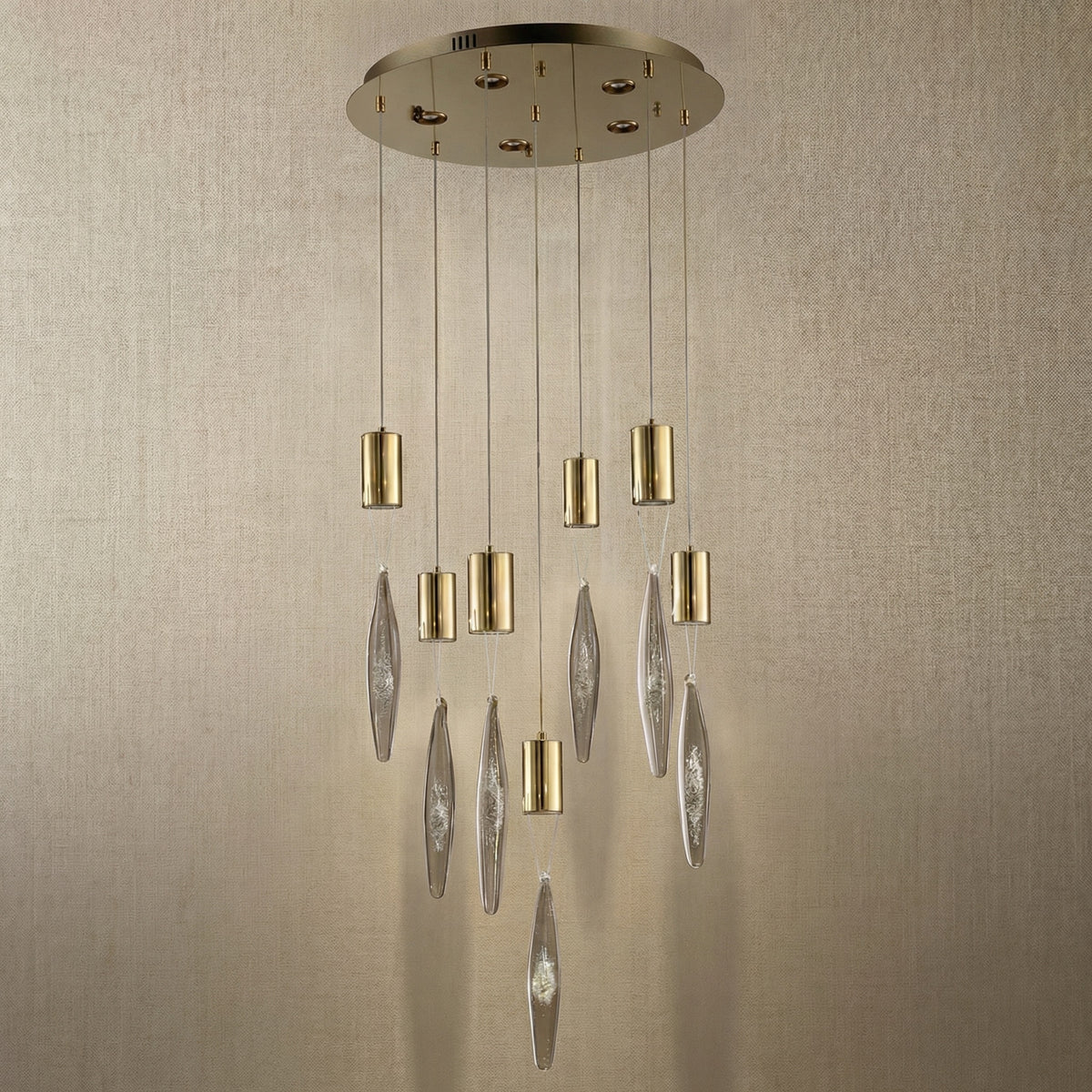 Yiosi Series Glass Pendant Light Style V - dark