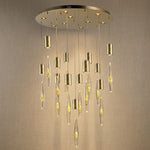 Yiosi Series Glass Pendant Light Style W - Mirror finish champagne gold