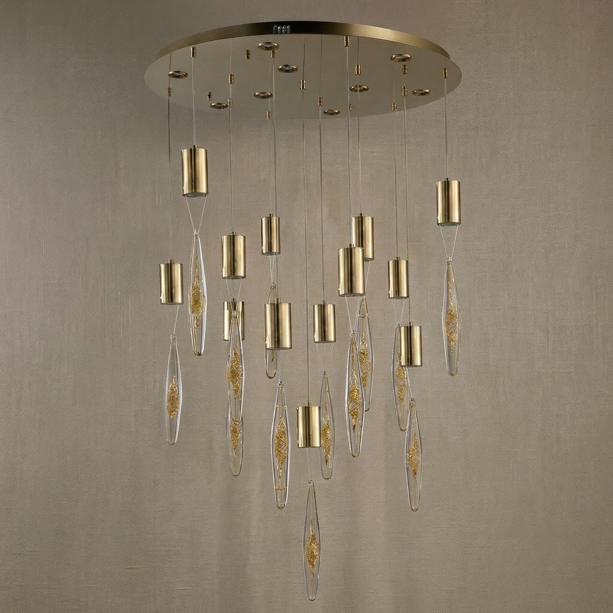 Yiosi Series Glass Pendant Light Style W - dark