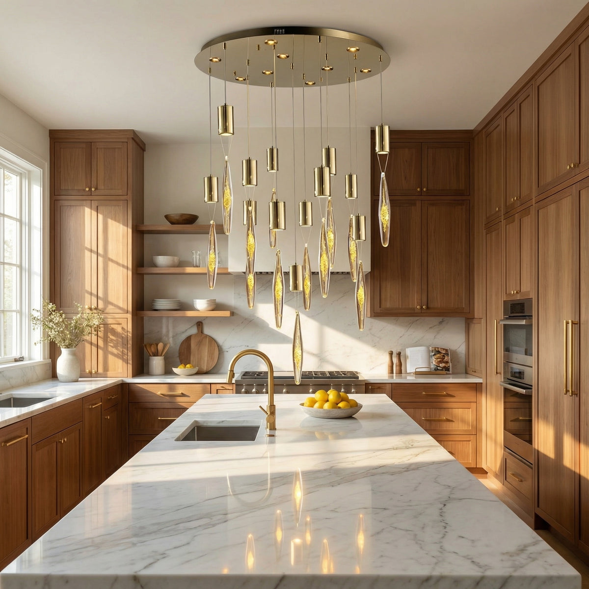 Yiosi Series Glass Pendant Light Style W - scene-2
