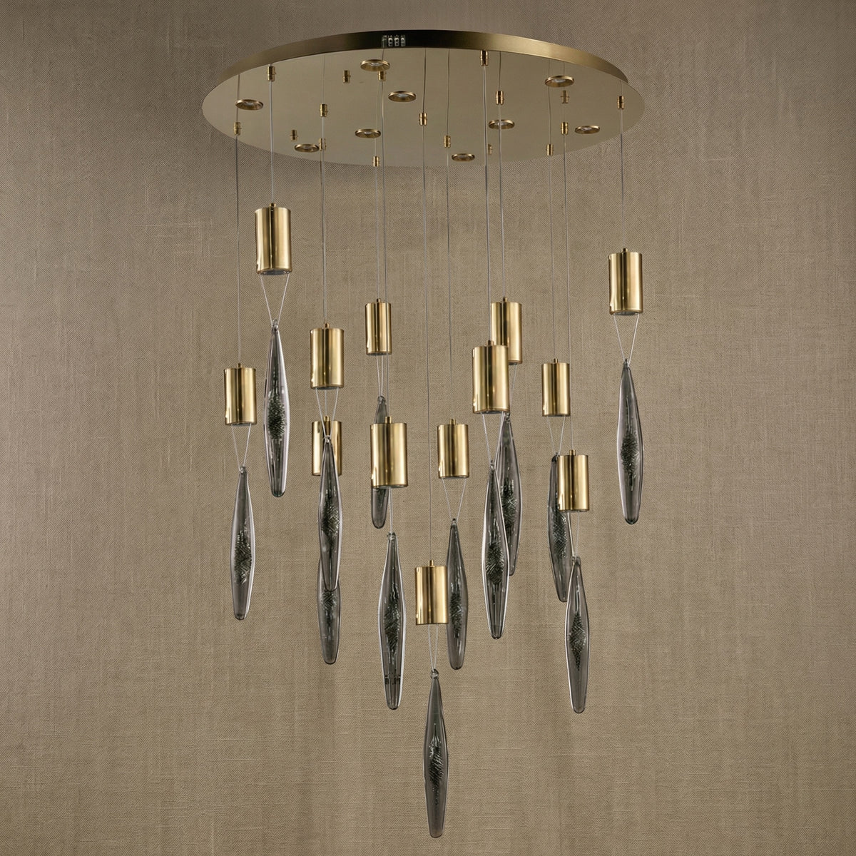Yiosi Series Glass Pendant Light Style W - dark