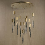 Yiosi Series Glass Pendant Light Style W - dark