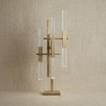 Yiosi Series Glass Table Lamp 12" - dark