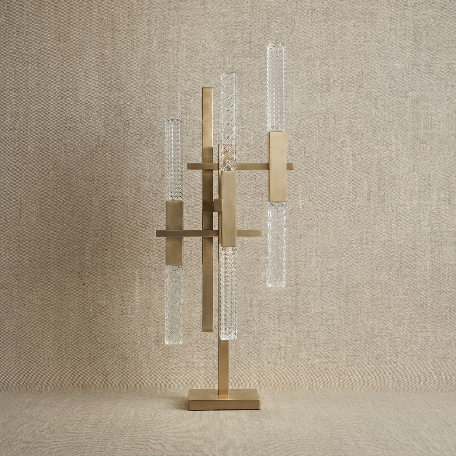 Yiosi Series Glass Table Lamp 12" - dark