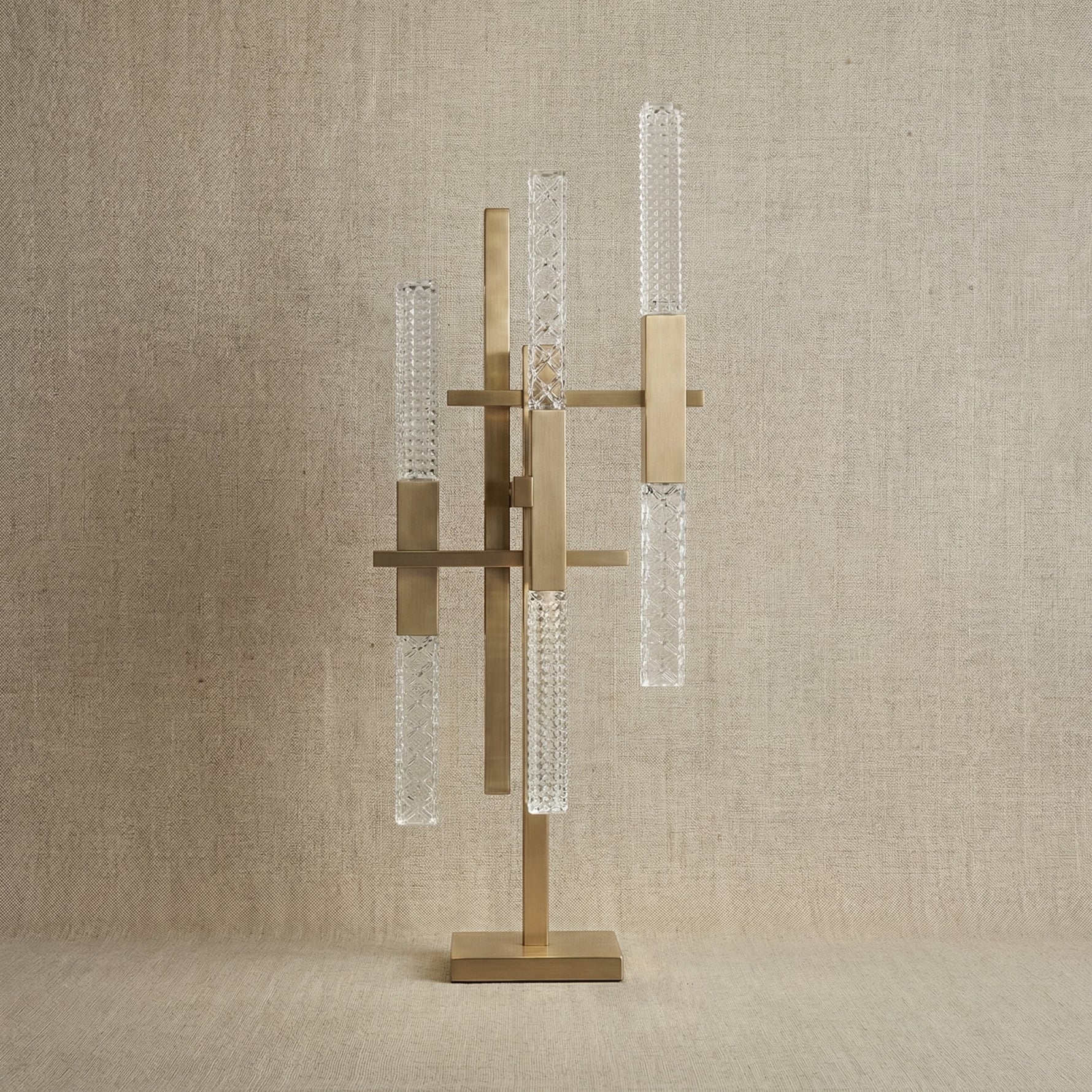 Yiosi Series Glass Table Lamp 12" - dark