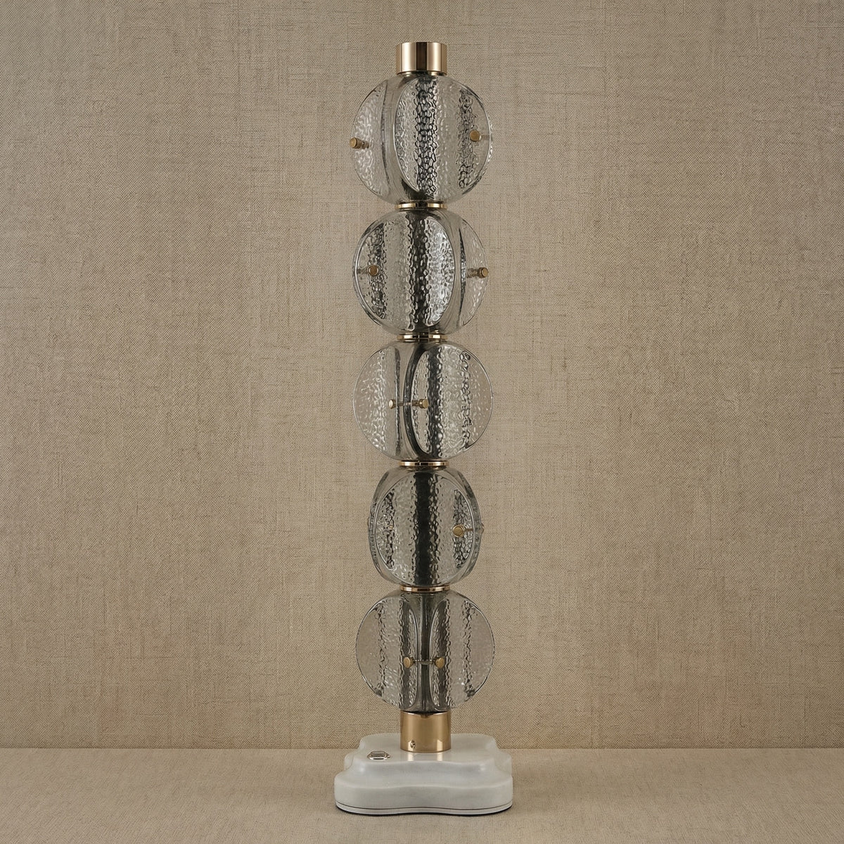 Yiosi Series Glass Table Lamp 7" - dark