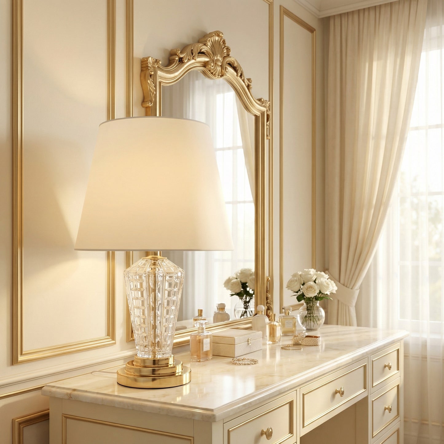 Yiosi Series Glass Table Lamp Style D - scene-2