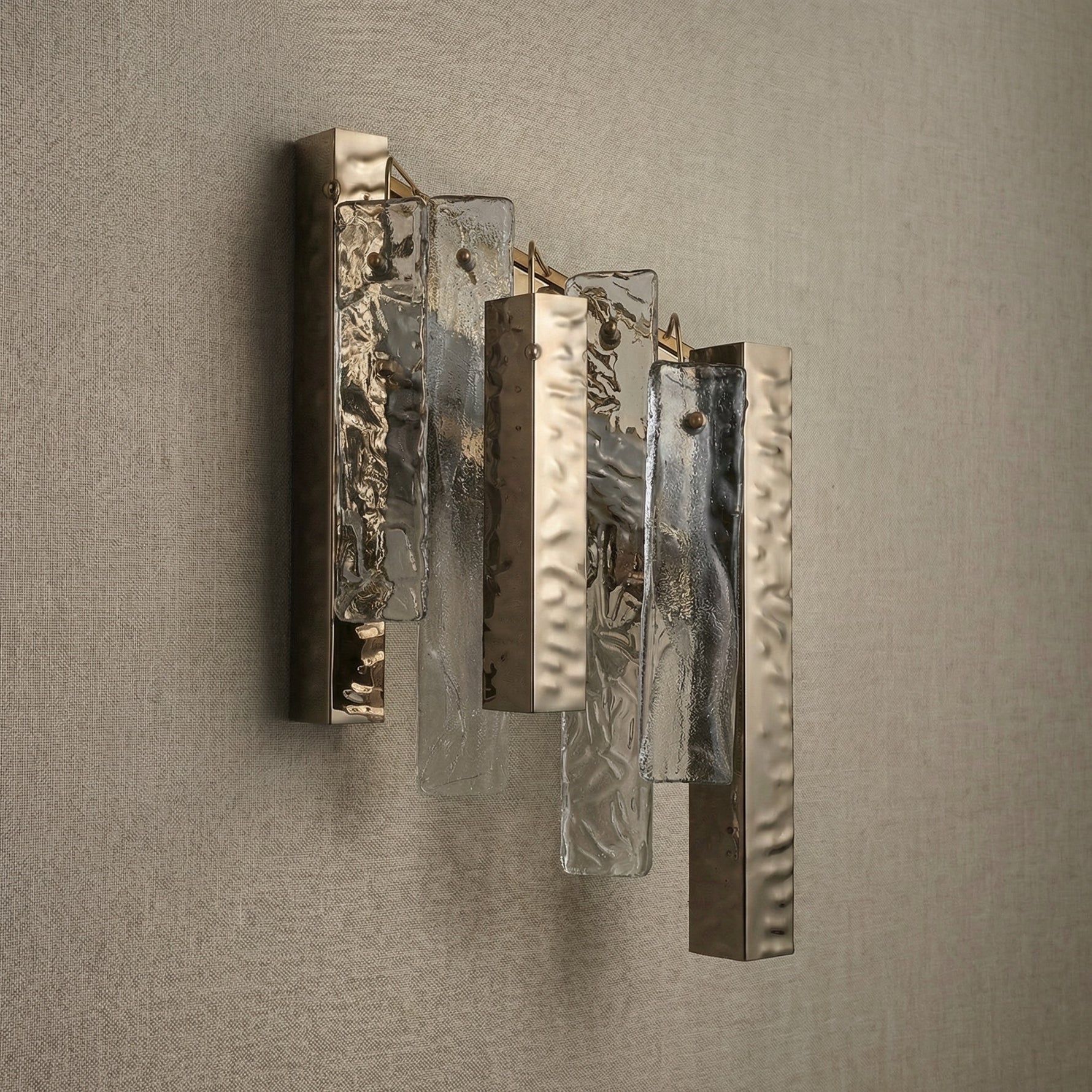 Yiosi Series Glass Wall Sconce 11" - dark