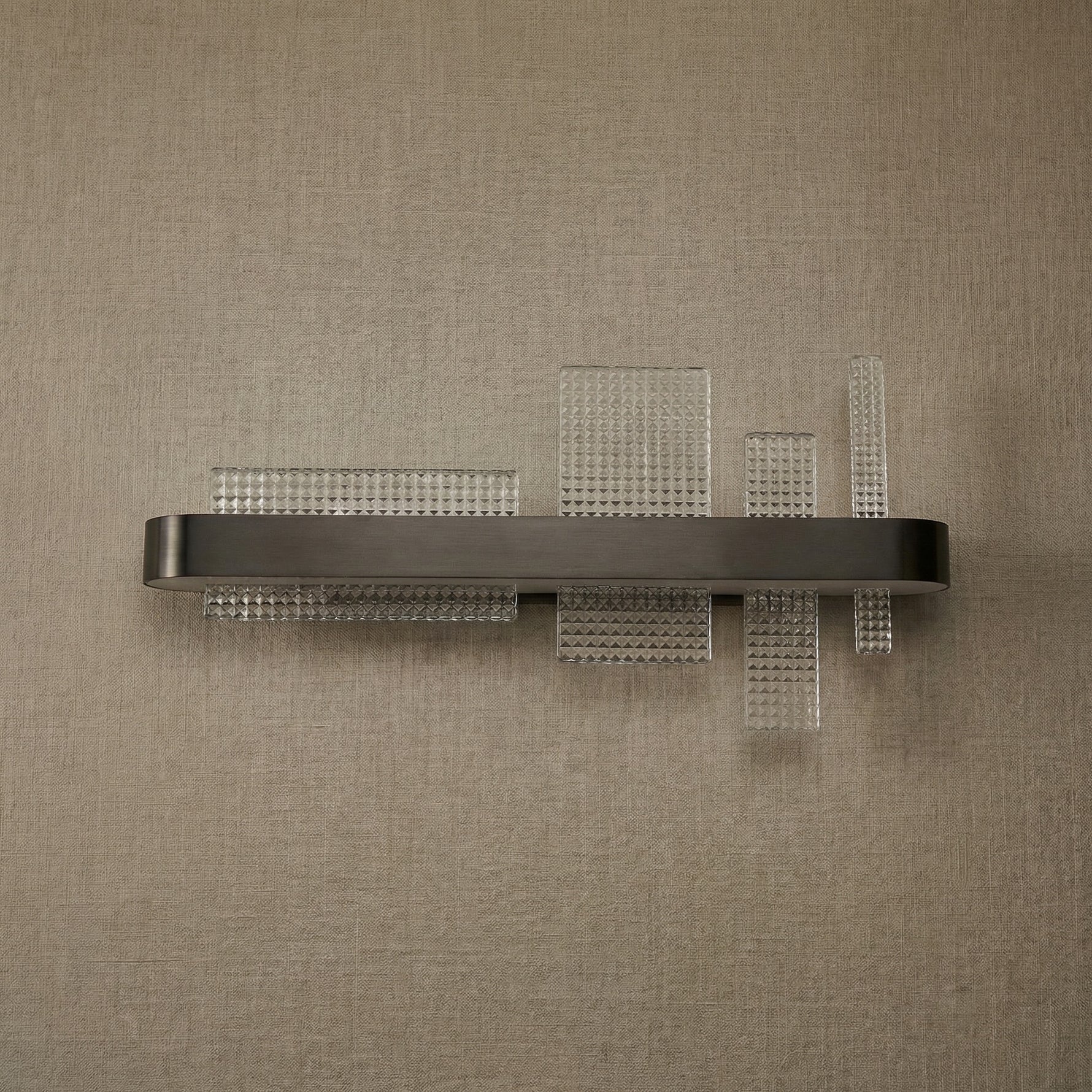 Yiosi Series Glass Wall Sconce 15" - dark