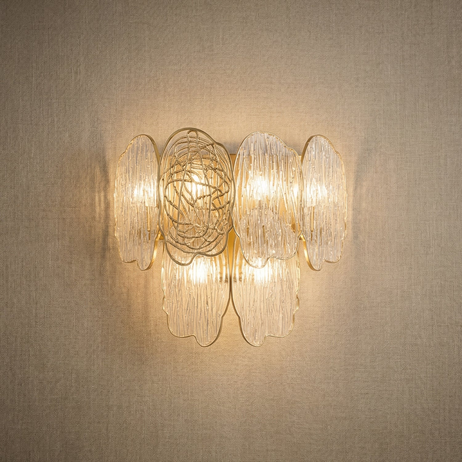 Yiosi Series Glass Wall Sconce 16" - 16" Linear (L416mm)