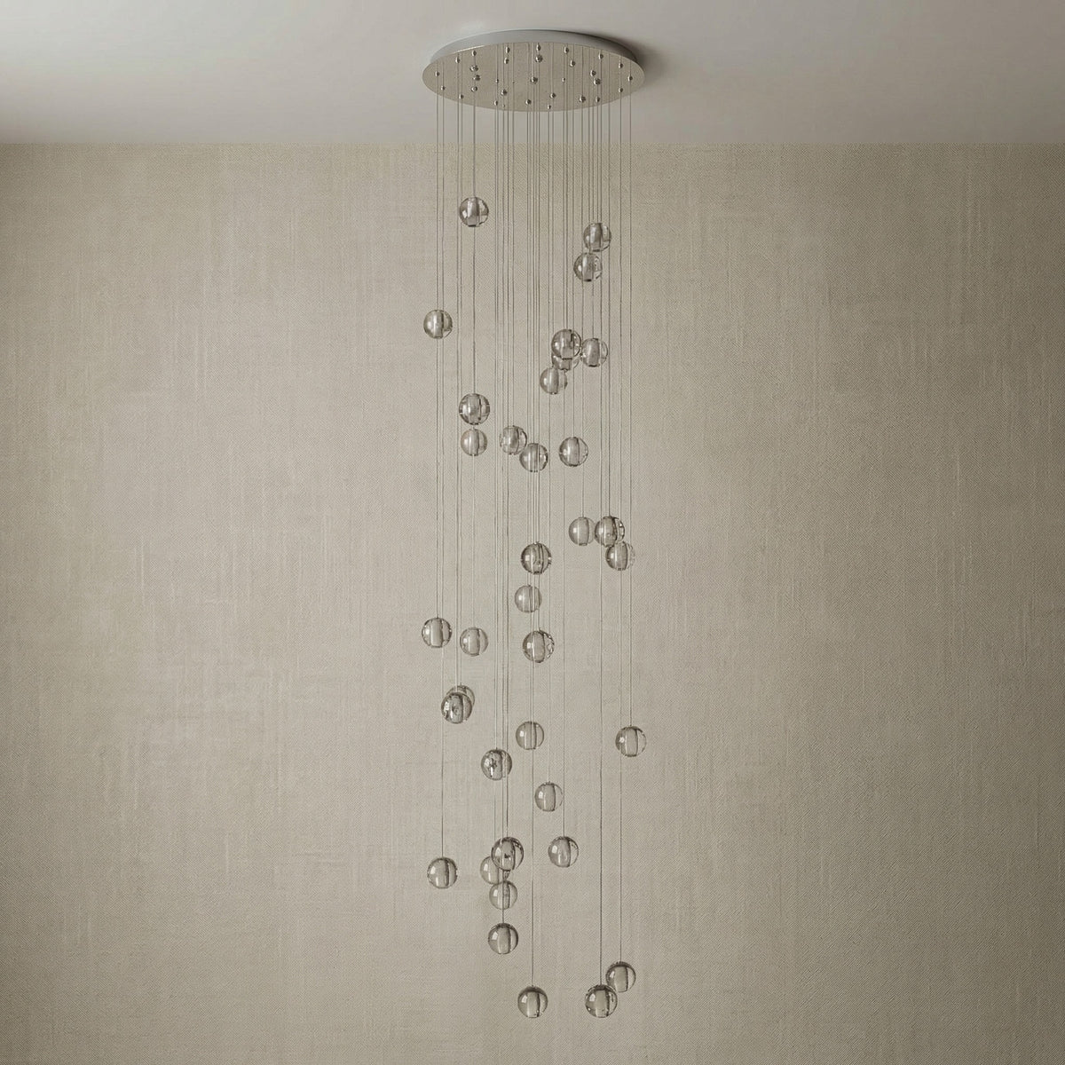 Yiosi Series Grand Cascading Crystal Pendant Light - dark