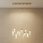Yiosi Series Grand Cascading Glass Pendant Light 39" - 47" Linear (L1200mm) Style B