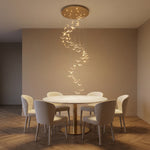 Yiosi Series Grand Cascading Glass Pendant Light Style A - scene-1