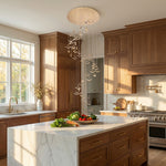 Yiosi Series Grand Cascading Glass Pendant Light Style A - scene-2