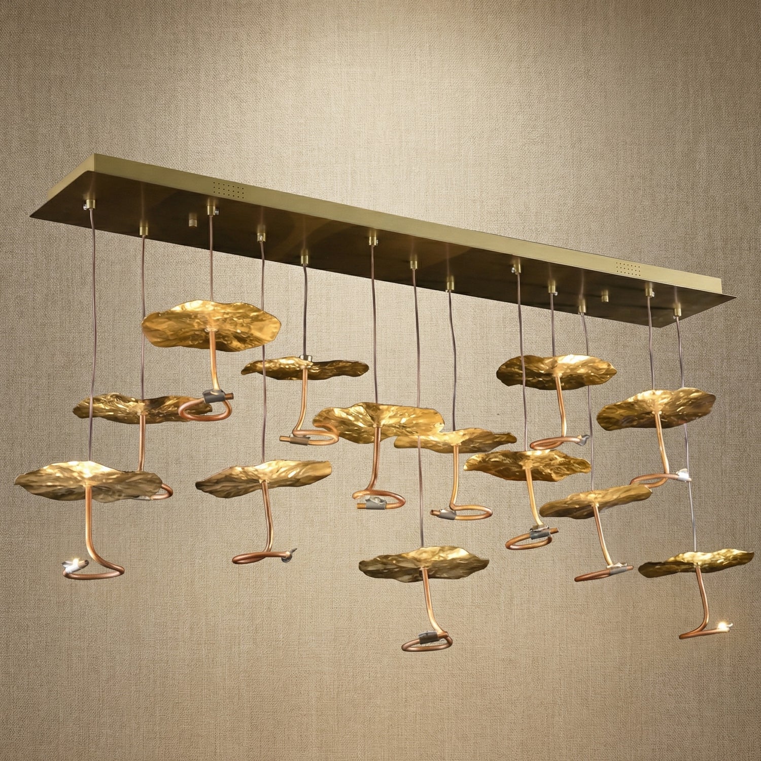 Yiosi Series Linear Cluster Copper Pendant Light - 51" Linear (L1300mm)