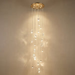 Yiosi Series Linear Cluster Crystal Pendant Light 47" Style A - 24" (Dia 600mm)