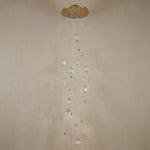 Yiosi Series Linear Cluster Crystal Pendant Light 47" Style A - dark