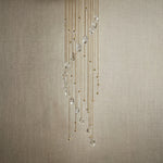 Yiosi Series Linear Cluster Crystal Pendant Light 47" Style A - dark