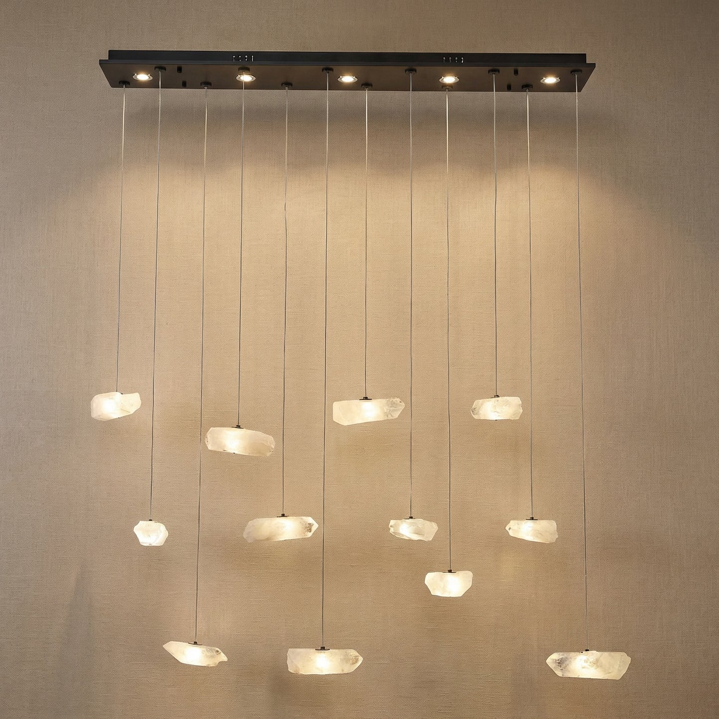 Yiosi Series Linear Cluster Crystal Pendant Light 47" Style B - 47" Linear (L1200mm)