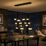 Yiosi Series Linear Cluster Crystal Pendant Light 47" Style B - scene-3