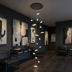 Yiosi Series Linear Cluster Crystal Pendant Light 47" Style B - scene-1