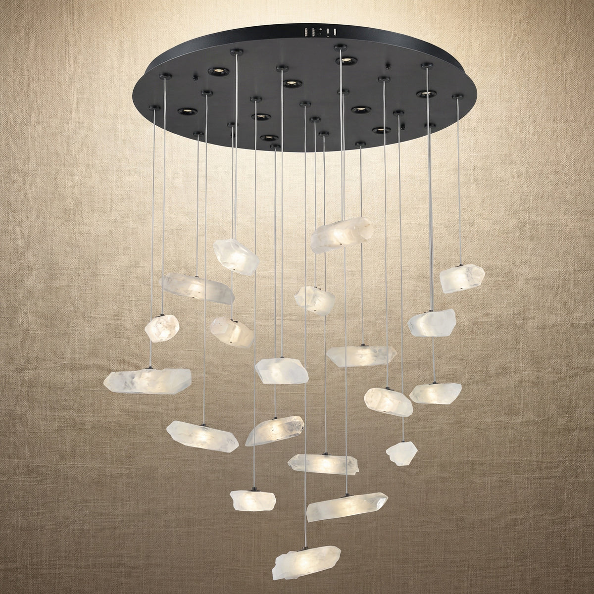 Yiosi Series Linear Cluster Crystal Pendant Light 47" Style B - 31" (Dia 800mm)