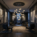 Yiosi Series Linear Cluster Crystal Pendant Light 47" Style B - scene-1