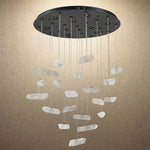 Yiosi Series Linear Cluster Crystal Pendant Light 47" Style B - dark
