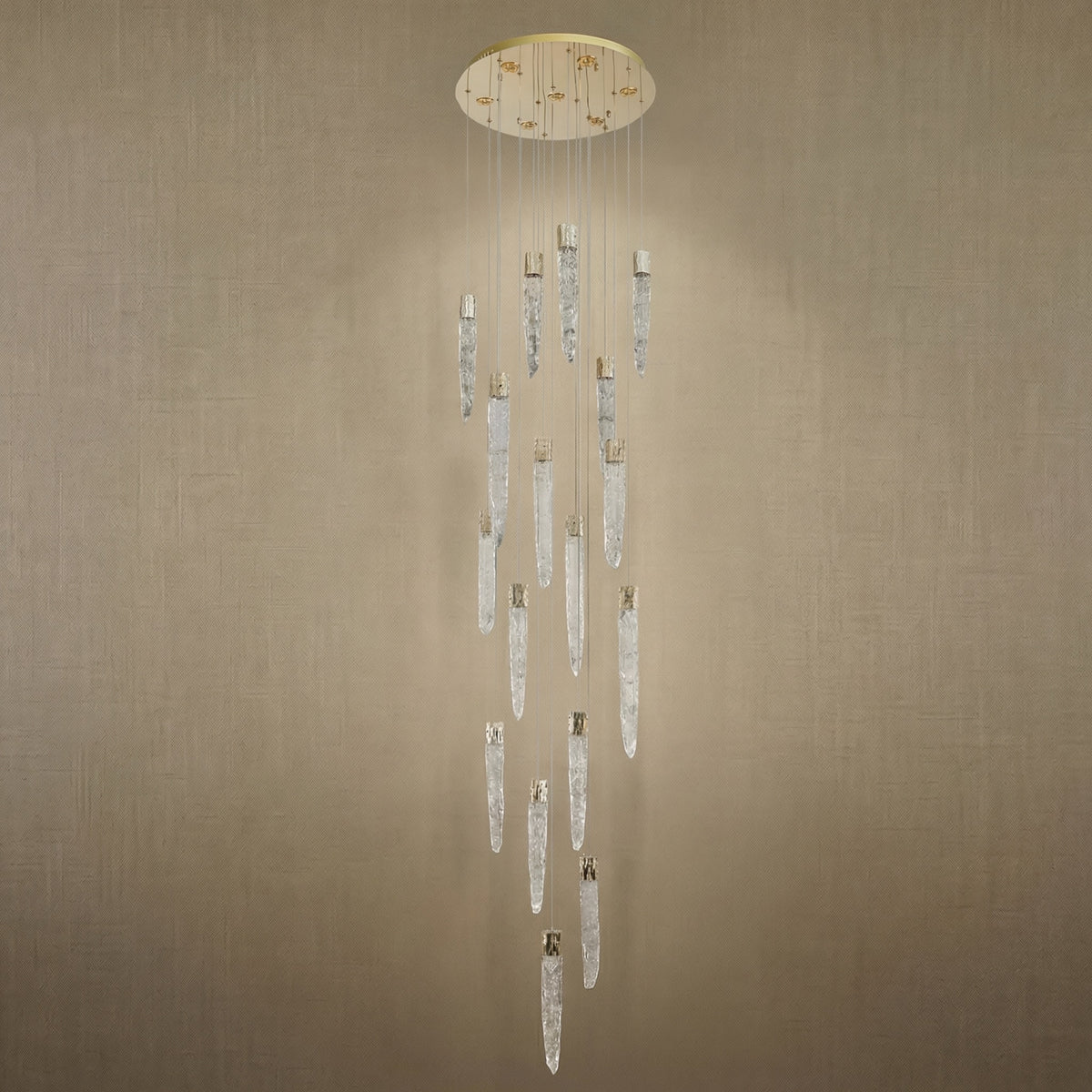 Yiosi Series Linear Cluster Metal Pendant Light - dark