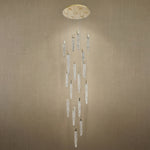 Yiosi Series Linear Cluster Metal Pendant Light - dark
