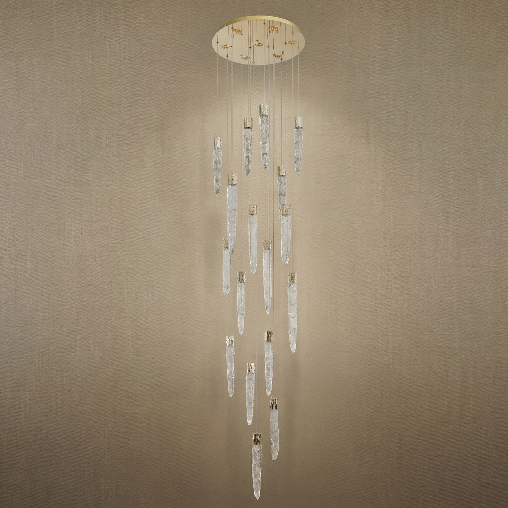 Yiosi Series Linear Cluster Metal Pendant Light - dark
