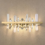 Yiosi Series Linear Crystal Wall Sconce - 20" Linear (L520mm)