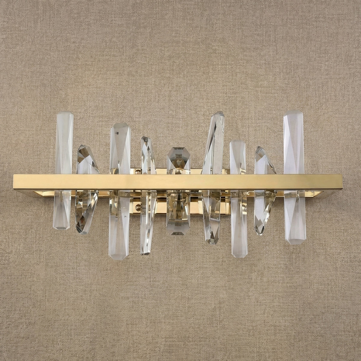 Yiosi Series Linear Crystal Wall Sconce - dark