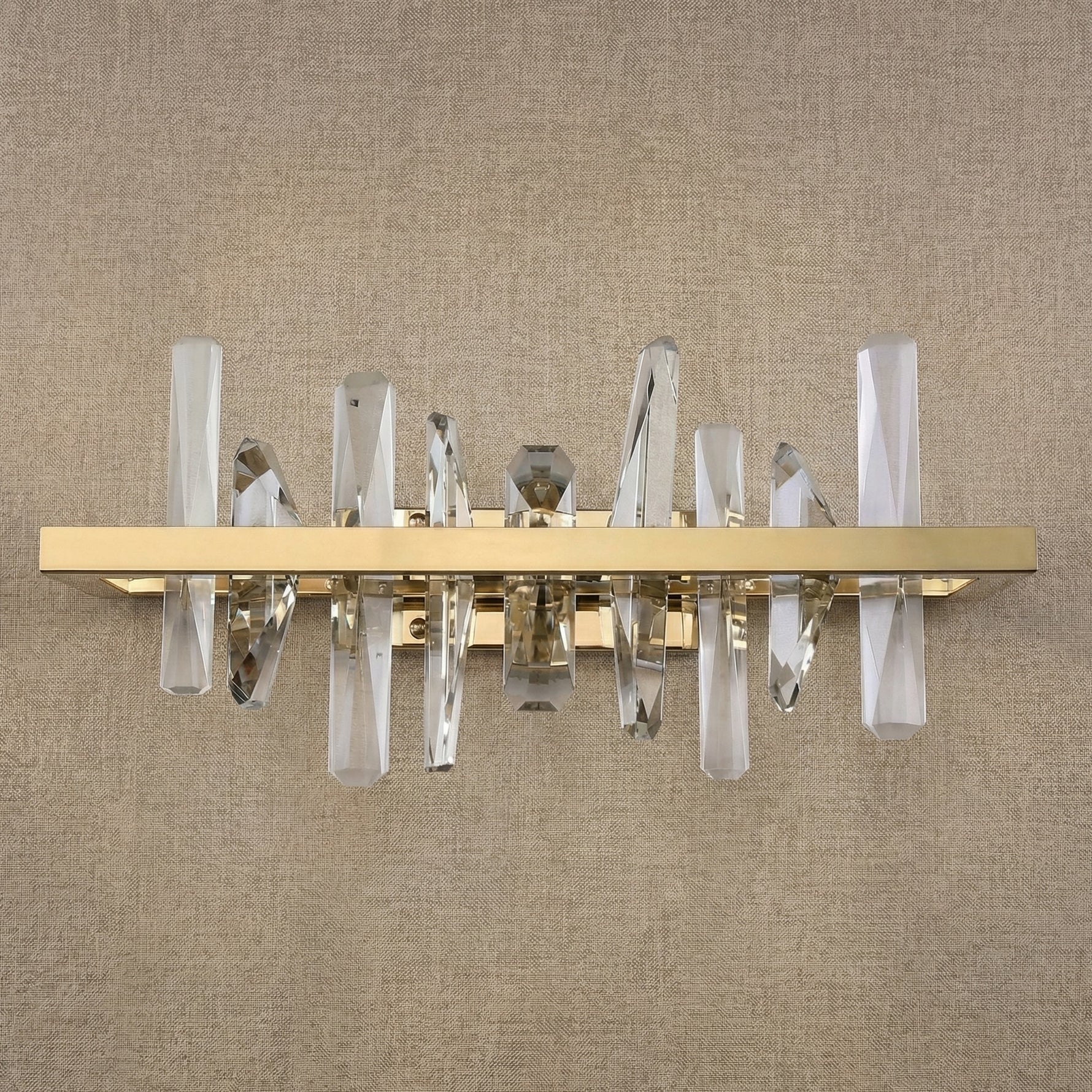Yiosi Series Linear Crystal Wall Sconce - dark